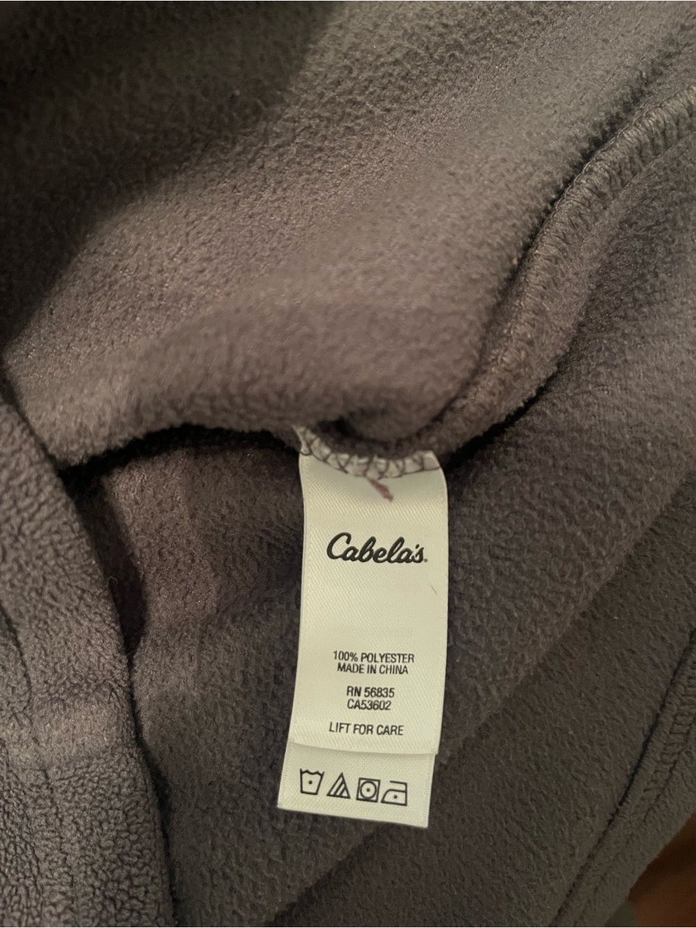 Cabela's Women's Small Gray Fleece Quarter-Zip Jacket Gorpcore Outdoor Cozy - Picture 5 of 5